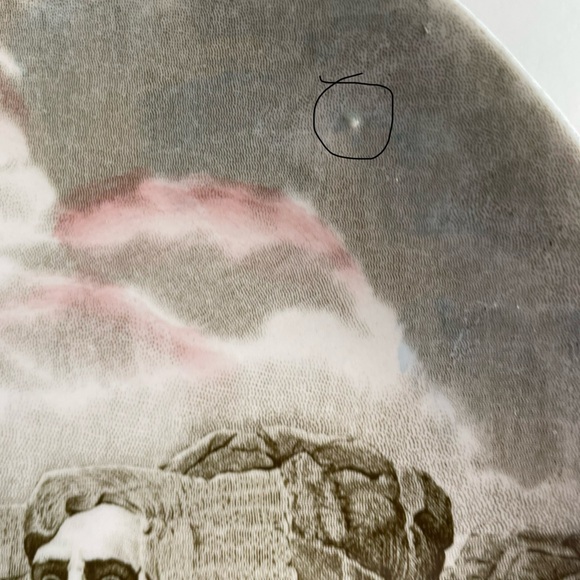 Vintage Collectors Plate Mount Rushmore National Memorial Black Hills SD USA - Picture 3 of 5